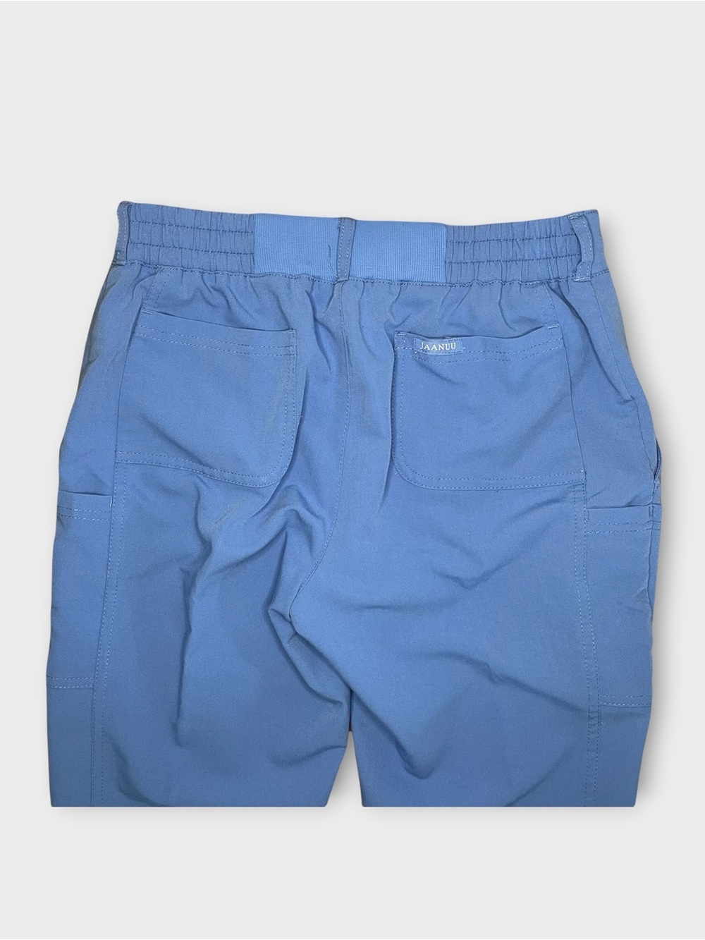 Jaanuu 10 Pocket Blue Scrub Pants - Picture 4 of 6